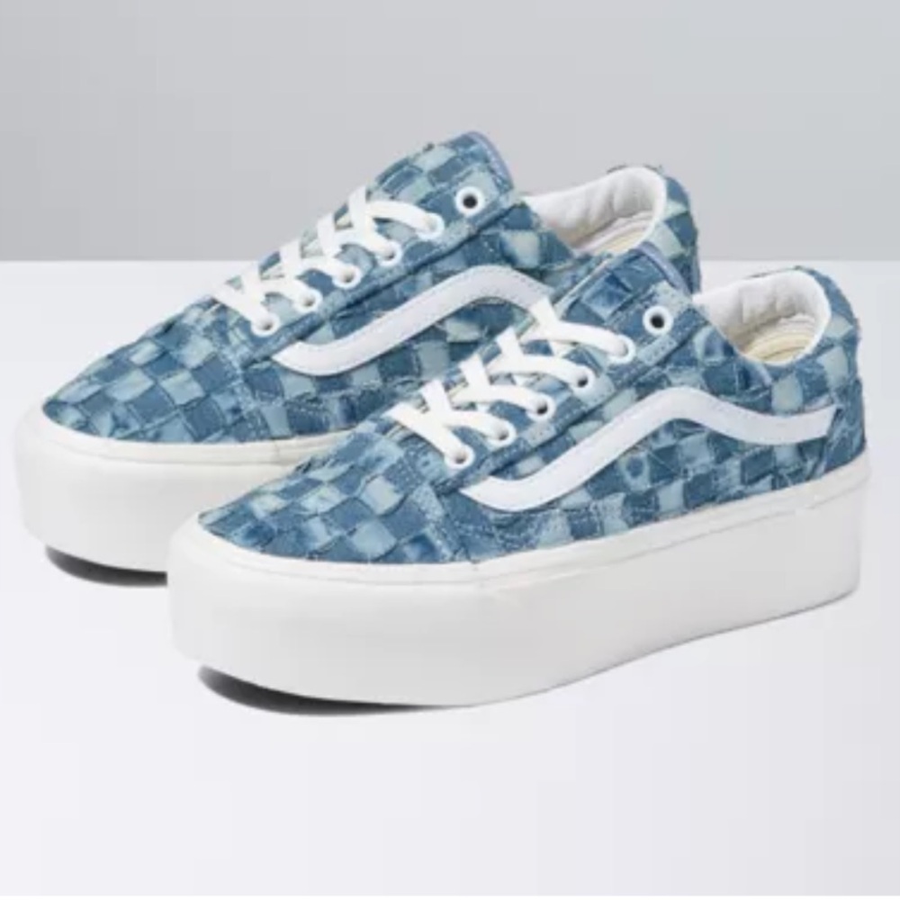 Vans Woven Denim Platform Sneaker